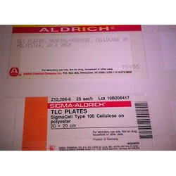 Пластины Cellulose (волокна) F254 (0,10 мм) СП, 10*20 см Sigma Aldrich