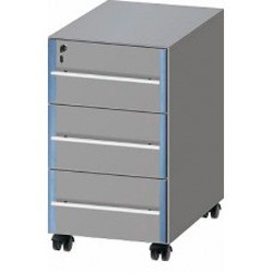 Тумба подкатная из меламина ЛАБ-PRO ТПЯ3 50.50.67 (с 3 ящиками) ЛОИП
